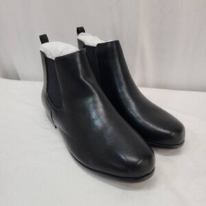 Ortho+rest Women Chelsea Boots Ruby Flat Ankle Black Size 8 Synthetic Rubber Sol